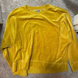 Mustard cropped sweater, size L